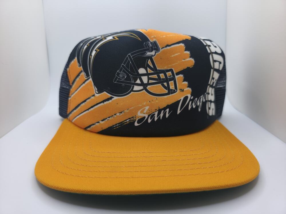 San Diego Chargers Hat New Era Dupont Visor Trucker Snapback Vintage 80-90s